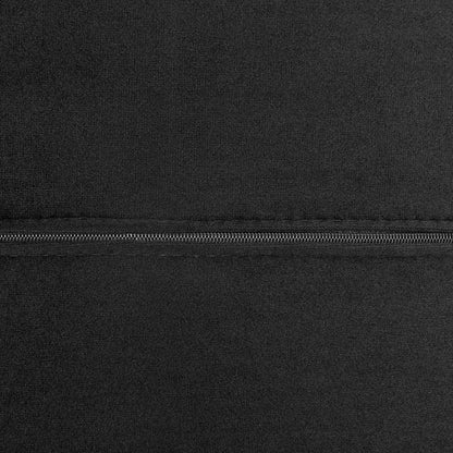 66" Black and Silver Velvet Lounge Chair