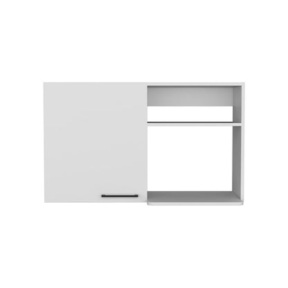 24" X 39" White Stainless Steel and Wood Utility Cabinet With Sink