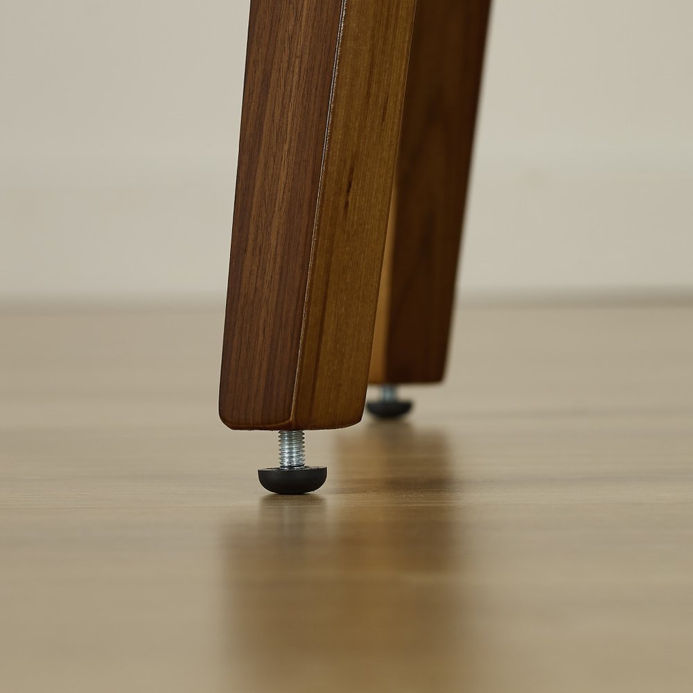 Black and Brown Upholstered Faux Leather Curved Back Dining Side Chair