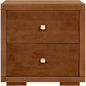 19" Espresso Solid and Manufactured Wood Two Drawer Nightstand