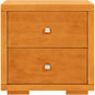 19" Black Two Drawer Nightstand