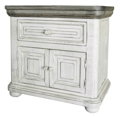 27" Ivory One Drawer Nightstand