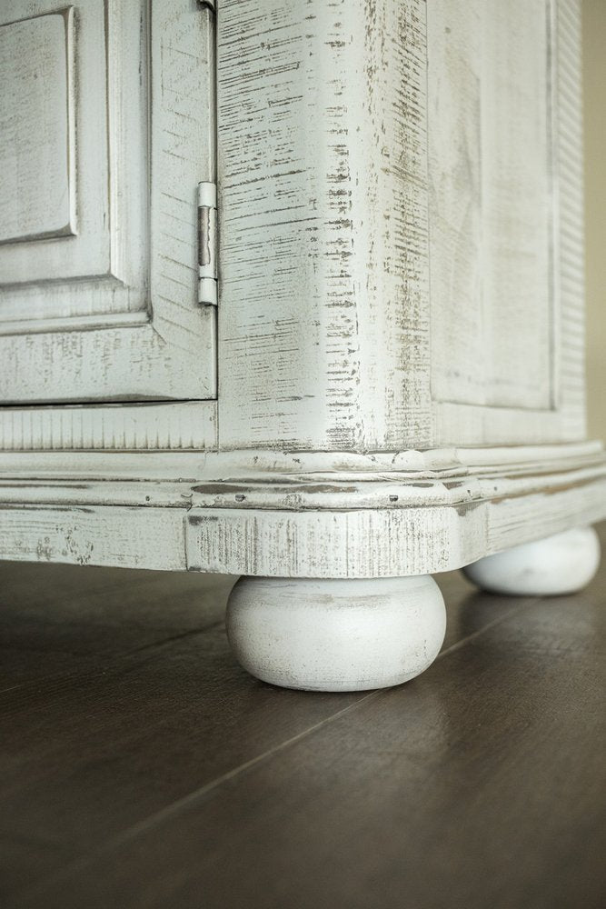 27" Ivory Solid Wood One Drawer Nightstand