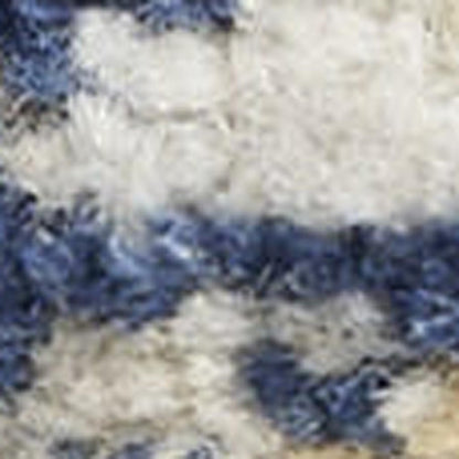 8' Green and Ivory Floral Power Loom Runner Rug