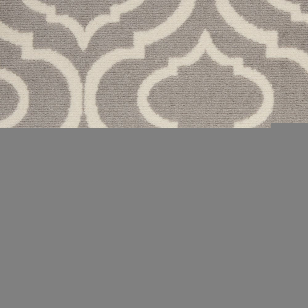 4' X 6' Gray Moroccan Power Loom Area Rug