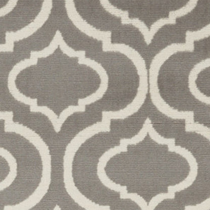 4' X 6' Gray Moroccan Power Loom Area Rug