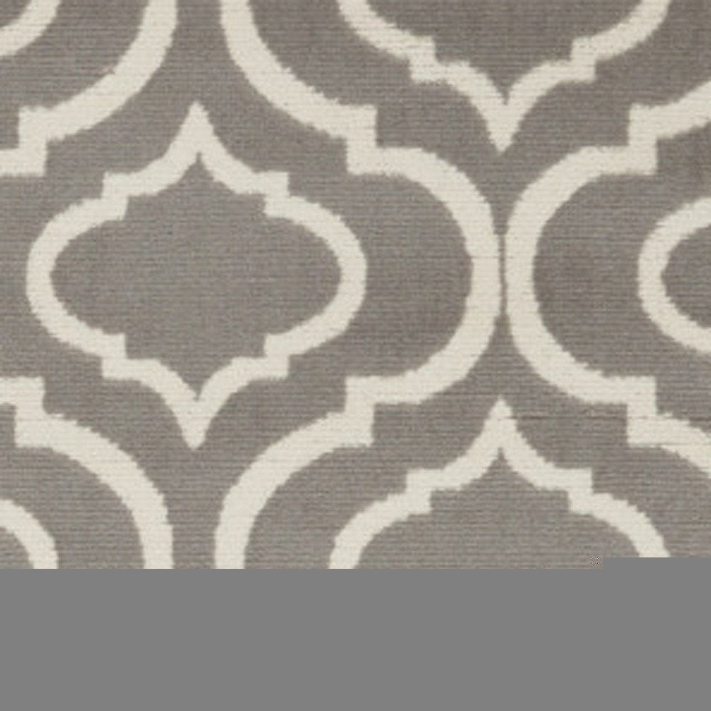 4' X 6' Gray Moroccan Power Loom Area Rug
