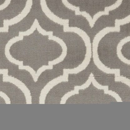 4' X 6' Gray Moroccan Power Loom Area Rug