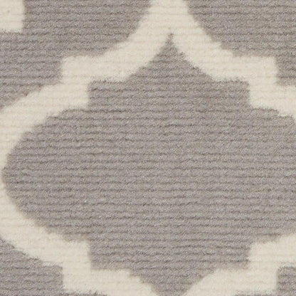 6' X 9' Gray Moroccan Power Loom Area Rug