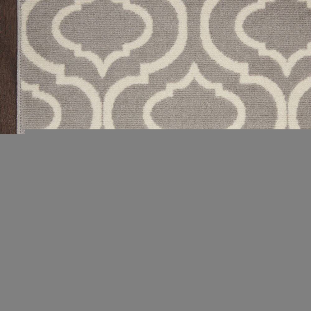 5' X 7' Gray Moroccan Power Loom Area Rug