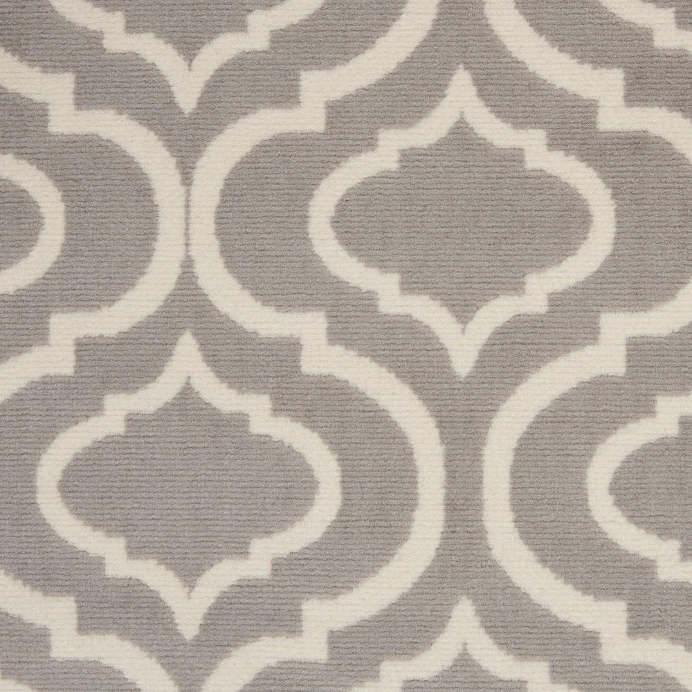 5' X 7' Gray Moroccan Power Loom Area Rug