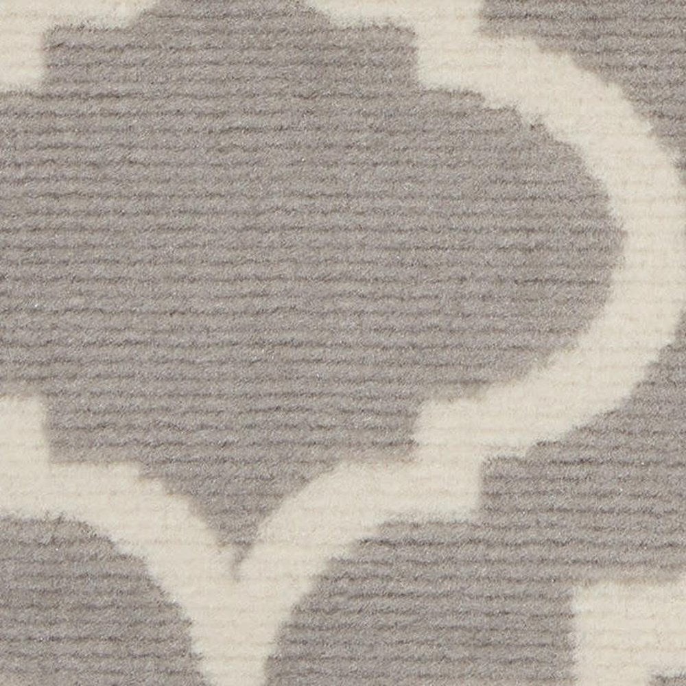 5' X 7' Gray Moroccan Power Loom Area Rug