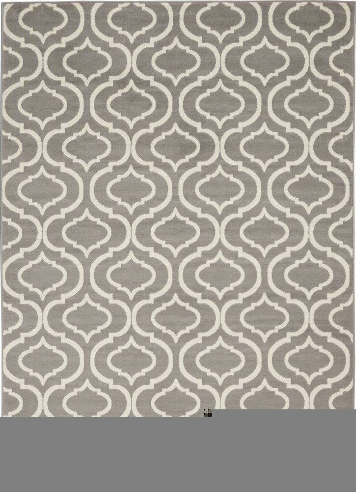 5' X 7' Gray Moroccan Power Loom Area Rug