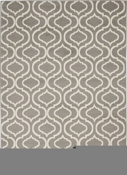5' X 7' Gray Moroccan Power Loom Area Rug
