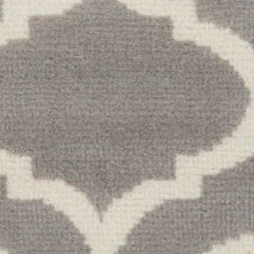 8' X 10' Gray Moroccan Power Loom Area Rug