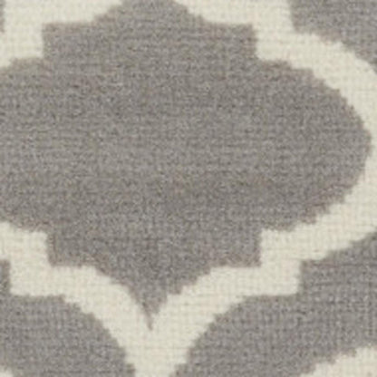 8' X 10' Gray Moroccan Power Loom Area Rug