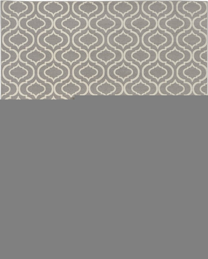 8' X 10' Gray Moroccan Power Loom Area Rug