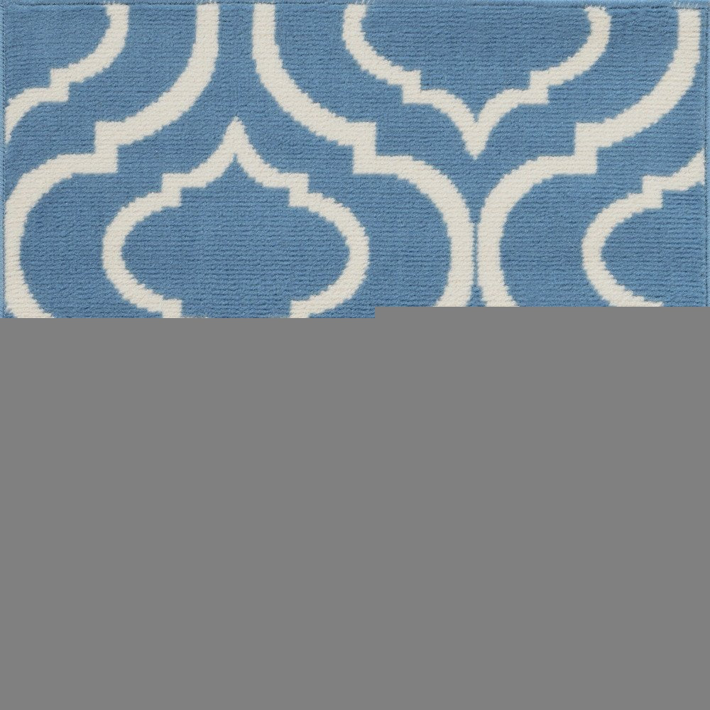 2' X 4' Gray Moroccan Power Loom Area Rug