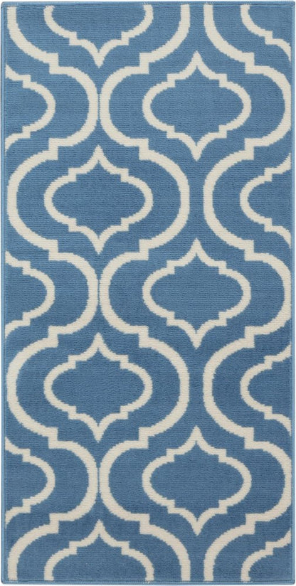 2' X 4' Gray Moroccan Power Loom Area Rug