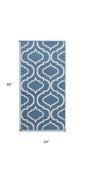 2' X 4' Gray Moroccan Power Loom Area Rug
