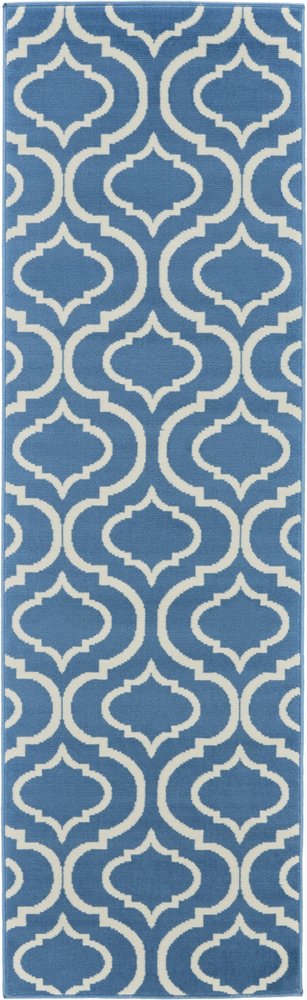 7' Gray Moroccan Power Loom Runner Rug