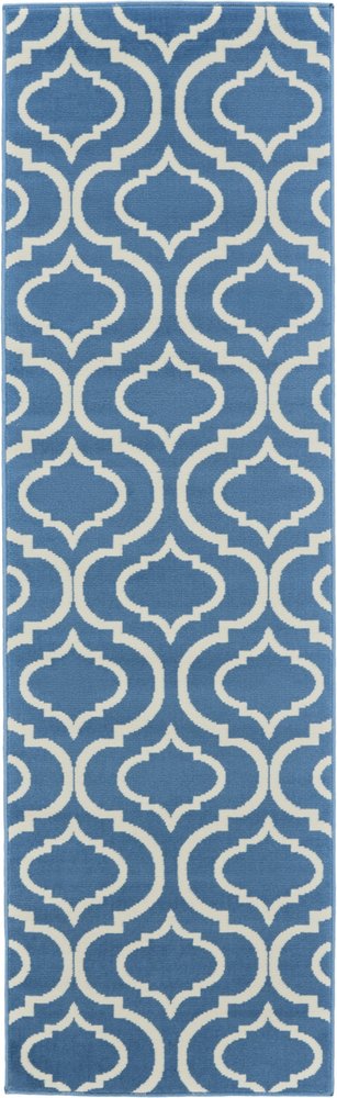 7' Gray Moroccan Power Loom Runner Rug