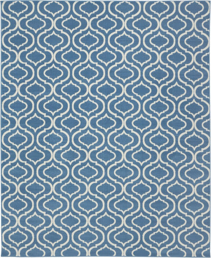 8' X 10' Gray Moroccan Power Loom Area Rug