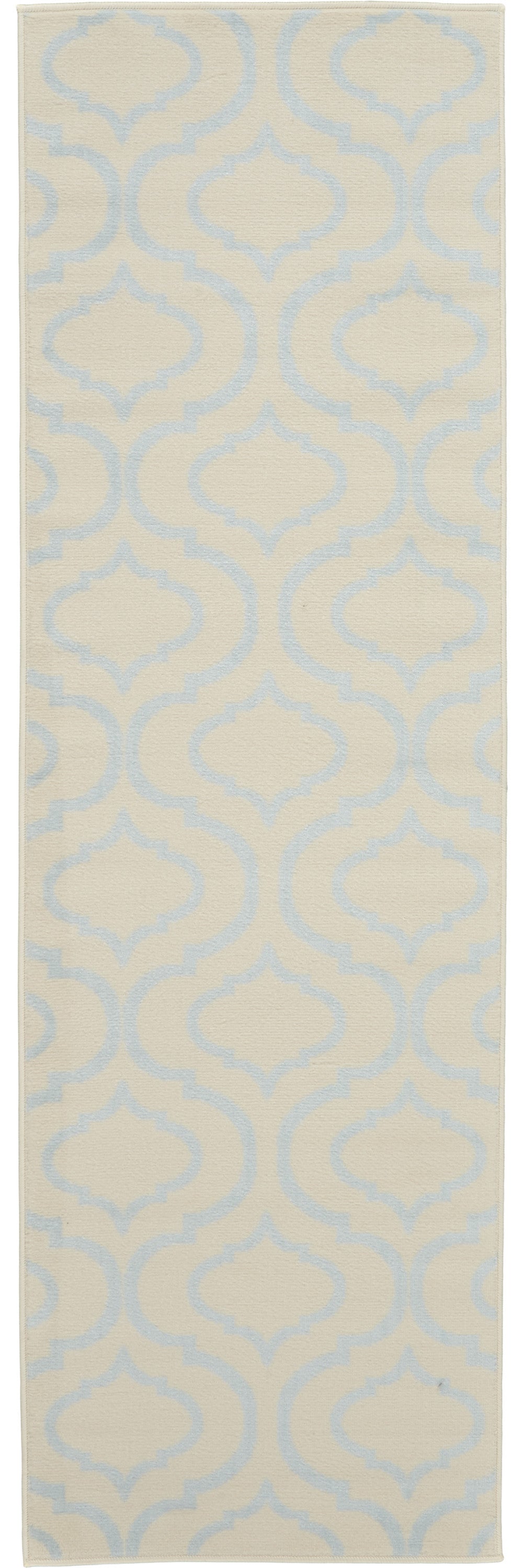 7' Gray Moroccan Power Loom Runner Rug