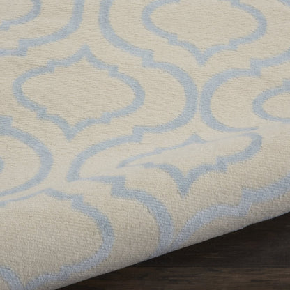 7' Gray Moroccan Power Loom Runner Rug