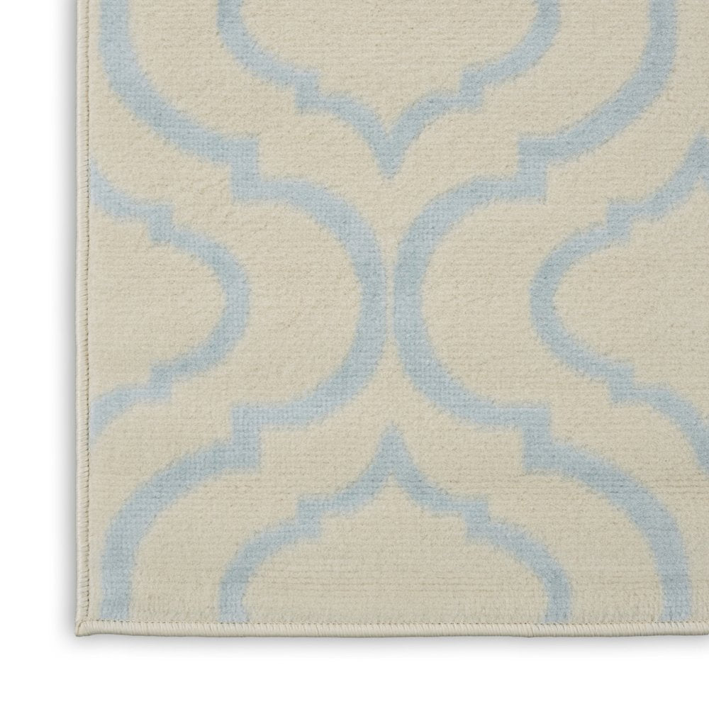 7' Gray Moroccan Power Loom Runner Rug