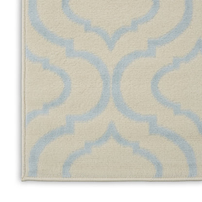 7' Gray Moroccan Power Loom Runner Rug