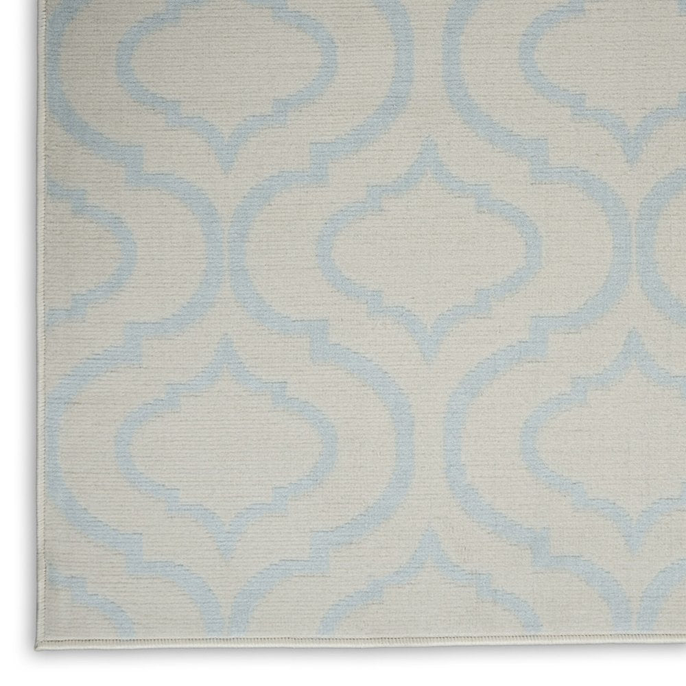 4' X 6' Gray Moroccan Power Loom Area Rug