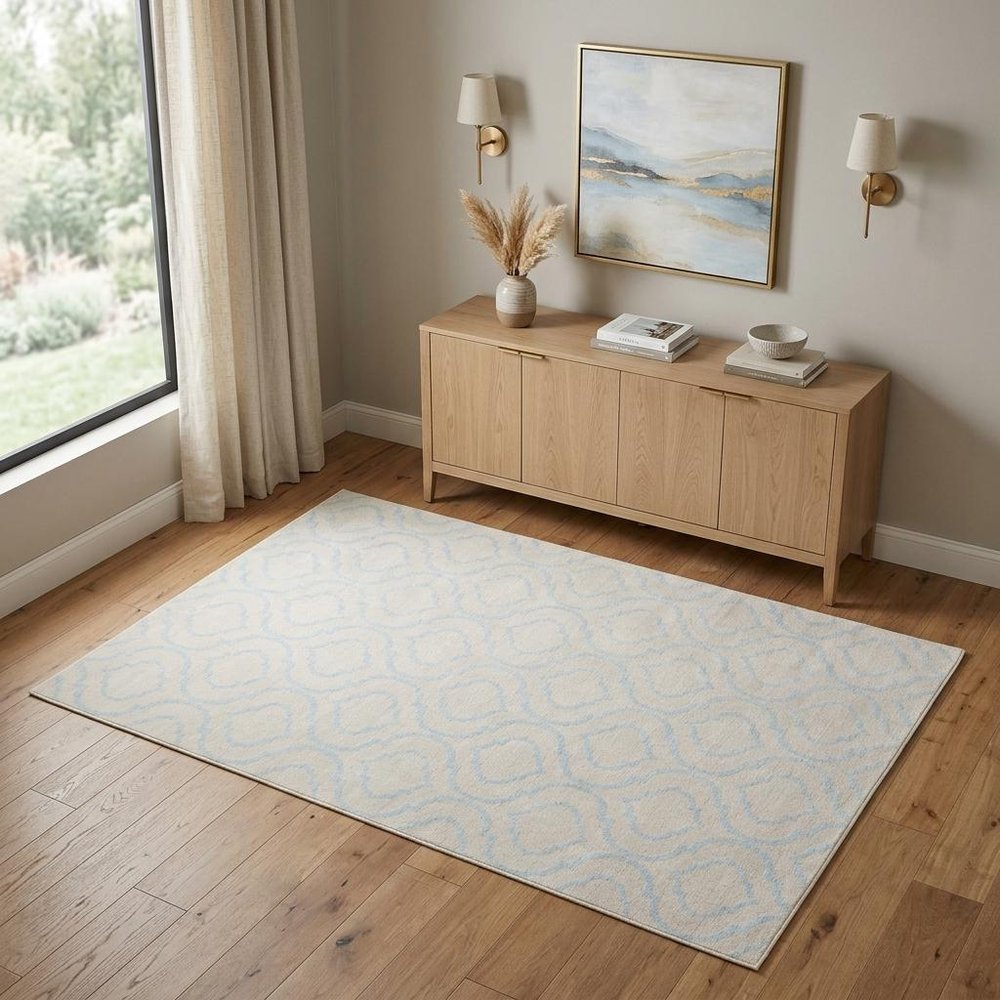 4' X 6' Ivory And Gray Moroccan Area Rug