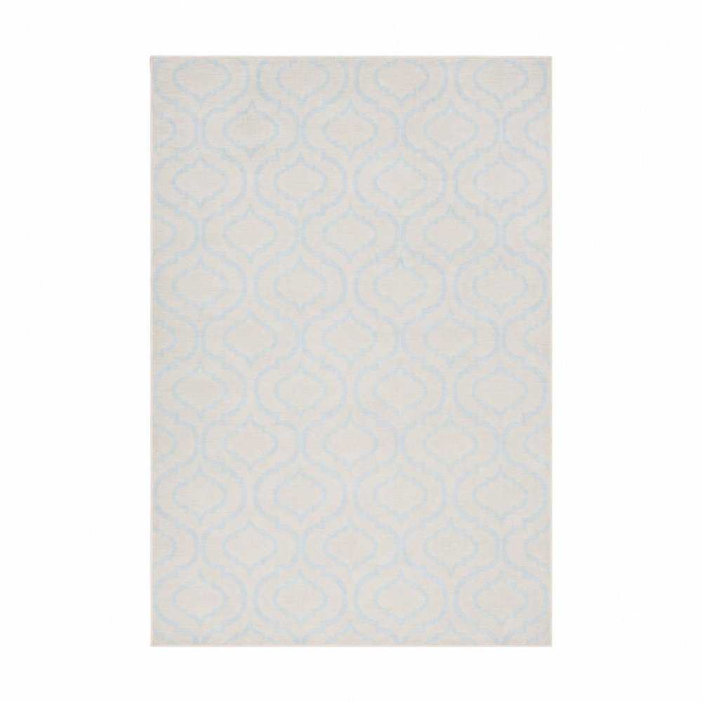 4' X 6' Ivory And Gray Moroccan Area Rug