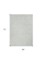 4' X 6' Gray Moroccan Power Loom Area Rug