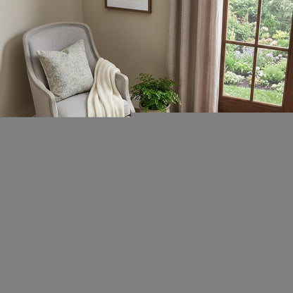5' Gray Round Moroccan Power Loom Area Rug