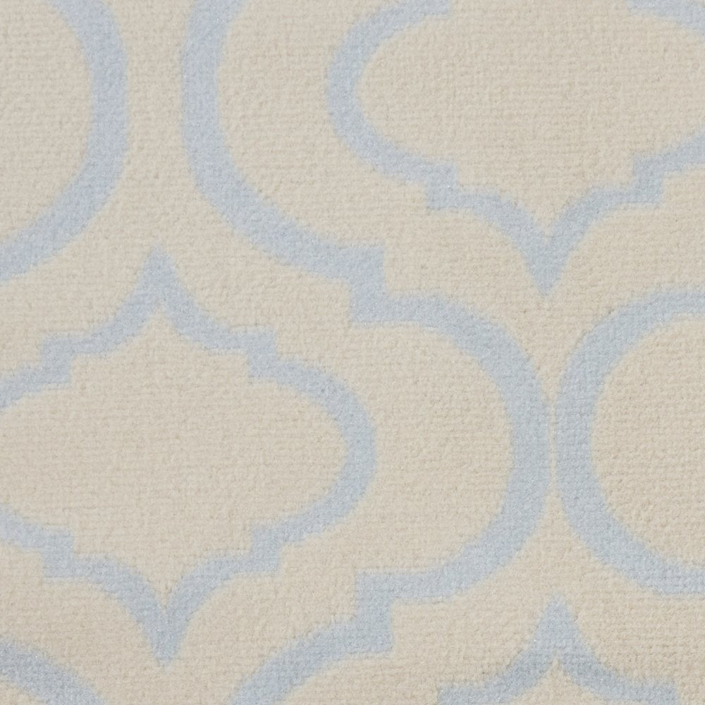 5' Gray Round Moroccan Power Loom Area Rug