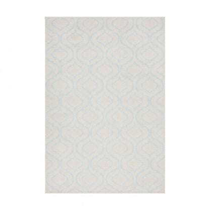 6' X 9' Ivory And Gray Moroccan Area Rug