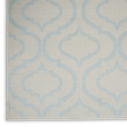 6' X 9' Gray Moroccan Power Loom Area Rug