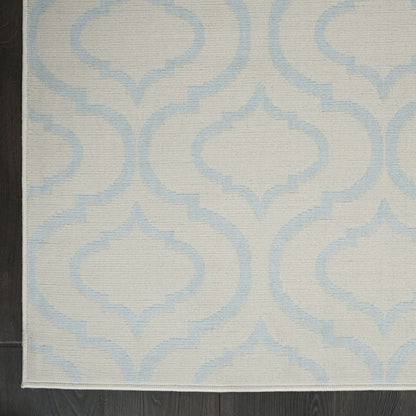 5' X 7' Ivory And Gray Moroccan Area Rug