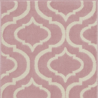 2' X 4' Gray Moroccan Power Loom Area Rug