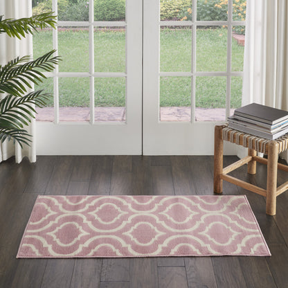 2' X 4' Gray Moroccan Power Loom Area Rug