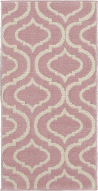 2' X 4' Gray Moroccan Power Loom Area Rug