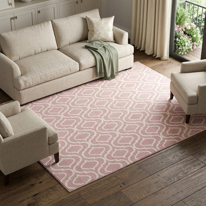 8' X 10' Gray Moroccan Power Loom Area Rug