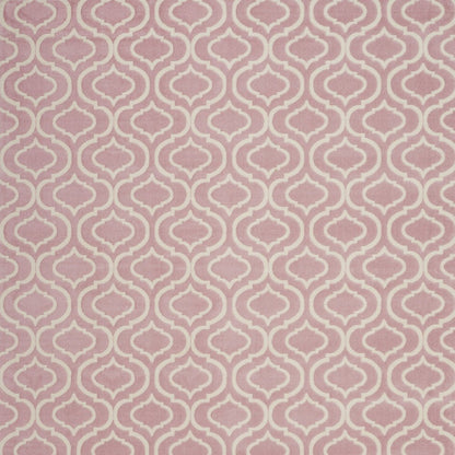 8' X 10' Pink And Ivory Moroccan Area Rug