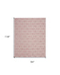 8' X 10' Pink And Ivory Moroccan Area Rug