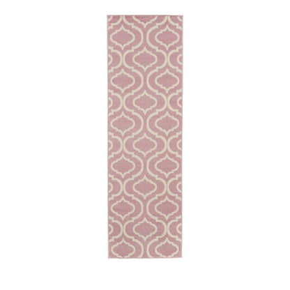 7' Gray Moroccan Power Loom Runner Rug
