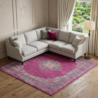 12' X 18' Blue Moroccan Power Loom Distressed Area Rug