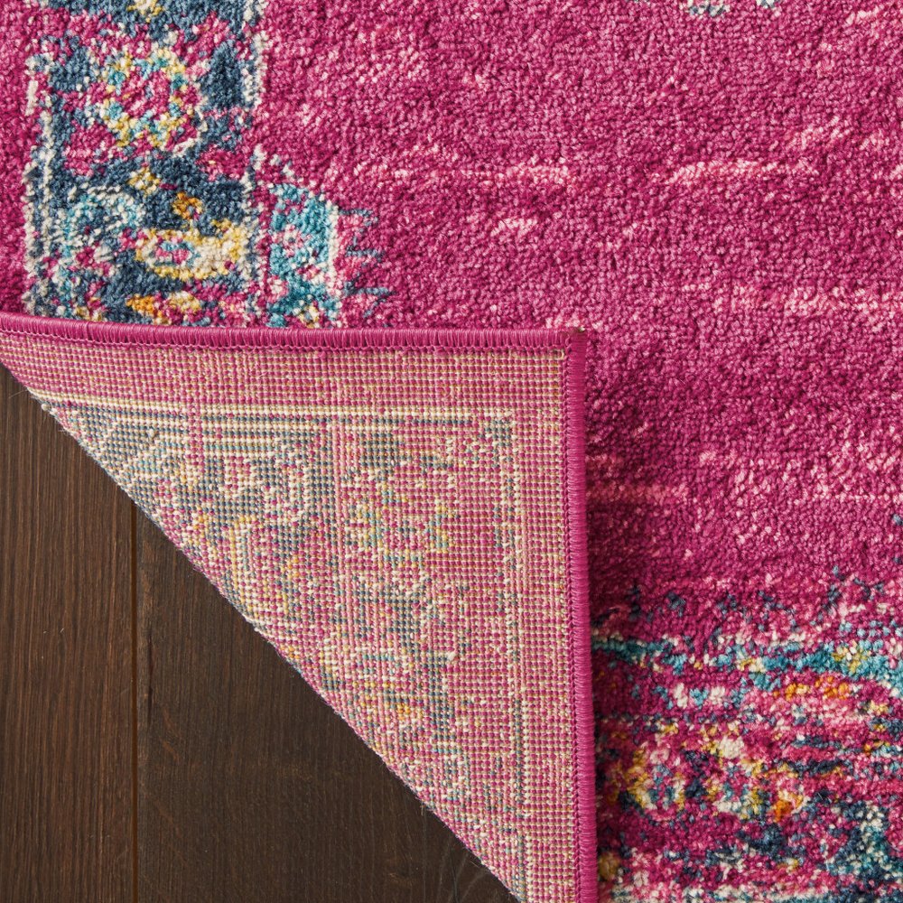 10' X 14' Blue Moroccan Power Loom Distressed Area Rug