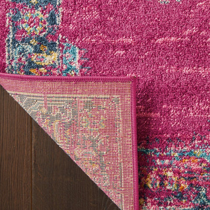 10' X 14' Blue Moroccan Power Loom Distressed Area Rug